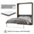 Modern Queen Size Murphy Bed, Hidden Foldable Wall Cabinet Bed-698669992