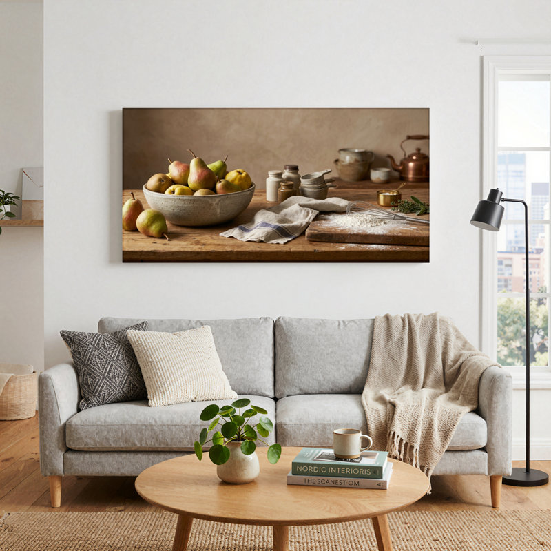 Nature morte, reproduction d'art sur toile, ensemble de 1, L 48 po x H 24 po, Toile tendue