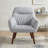 30.31" Wide Stitch-Tufted Linen Blend Upholstered Armchair-466070634