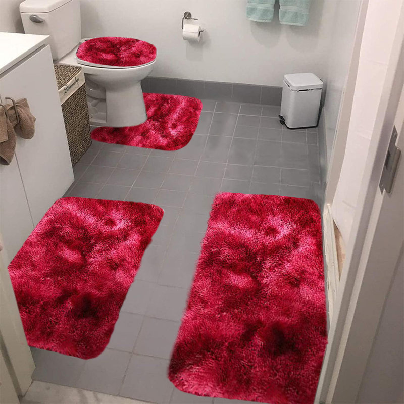 Ensemble de tapis de salle de bain 4 pièces
