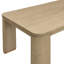 Ensemble de table de salle à manger 6 personnes Meika avec chaises rembourrées et structure en bois-130173906