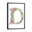 Botanical Letter D by Kelsey McNatt - Floater Frame Rectangle Print on Canvas-1069199122-1029086678