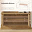 Hall Tree With Bench And Shoe Storage, 4-In-1 Entryway Bench With Coat Rack-119603164