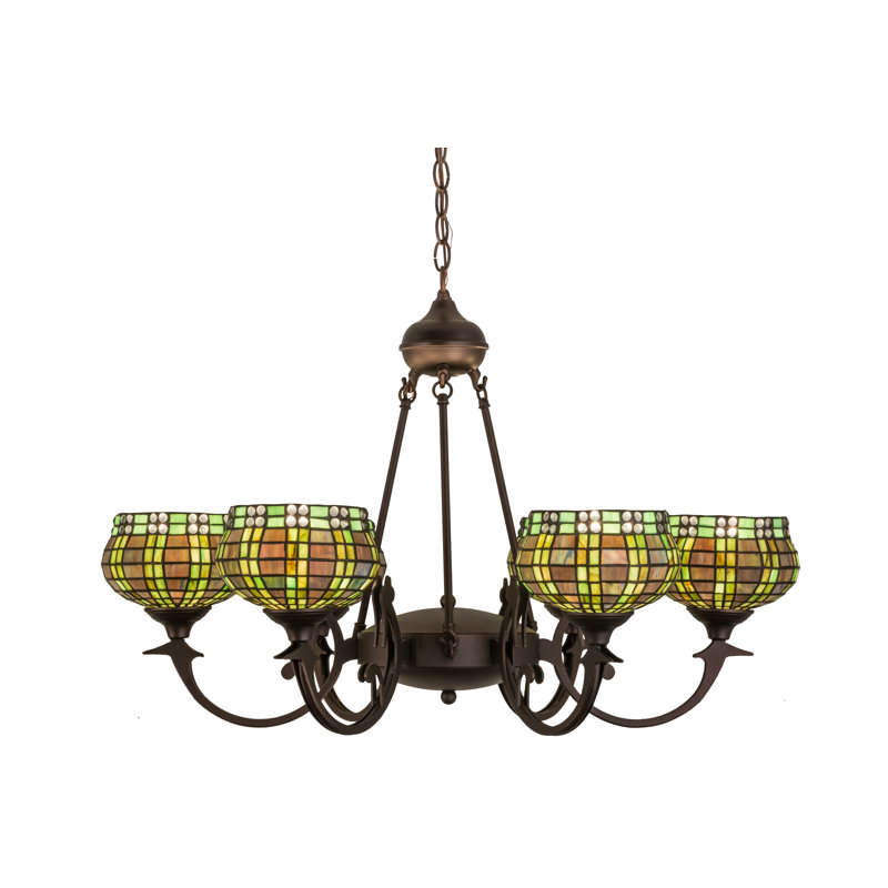Jeweled 6 - Light Chandelier