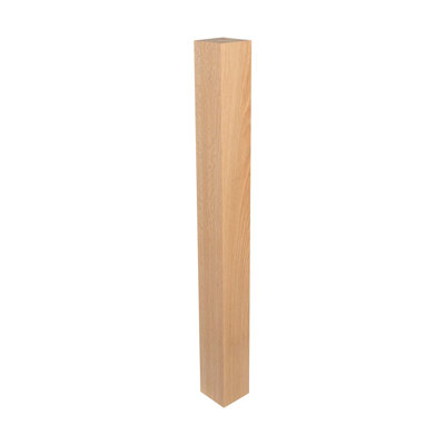 Pied de îlot en bois de chêne massif H 35-1 / 4 po x 3-1 / 2 po Koralee