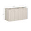 Meuble-lavabo simple Haley 48 po, blanc cachemire