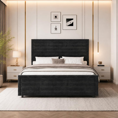 Ensemble de lit plateforme 3 pièces Modern