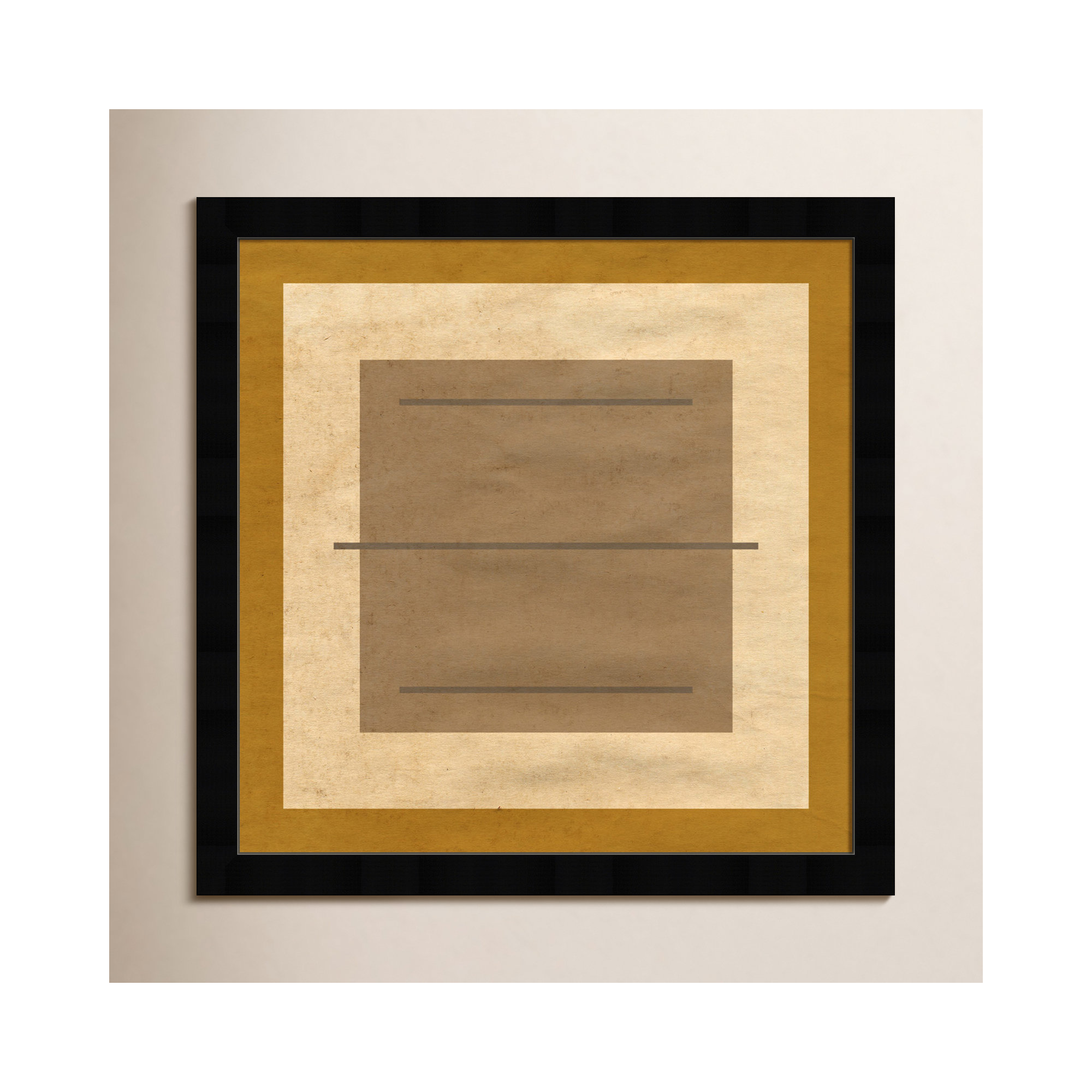 Amarillo Alberto by Oliver Gal, Black, 14" H x 14" W x 0.5" D