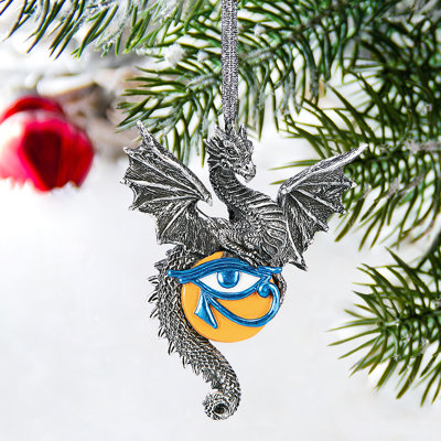 Ornement de Noël Dragon Defender of the Old Amulet