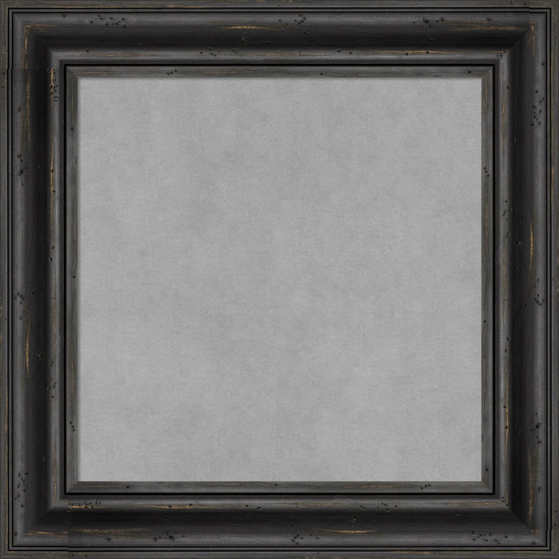 Tableau magnétique encadré noir rustique, 21" H x 21" W