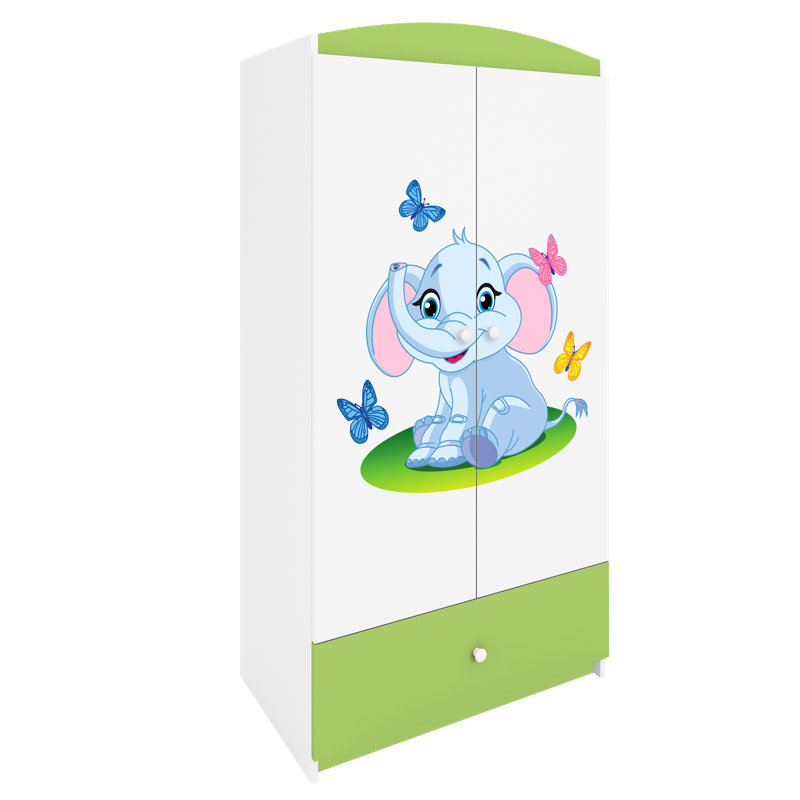 Cicero 2 Door Wardrobe, Lime Green