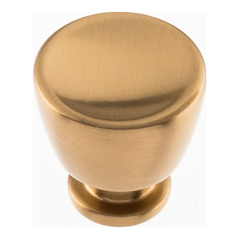 Tiki Hut Round Knob, Warm Brass, 1 1/4"