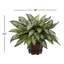 14'' Faux Foliage Plant in Wood Decorative Vase