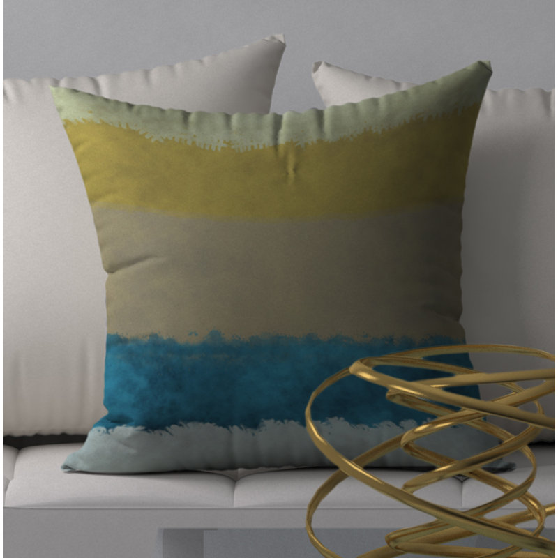 Housse de coussin décorative carrée en tangon de Pleasure, 20 po x 20 po