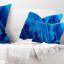 Housse et insert de coussin rectangulaire abstrait en mélange de peinture acrylique