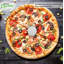 Support à pizza EcoQuality - trépied de table blanc, boîte de rangement jetable pour la restauration et les boîtes à emporter (50)