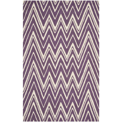 Stephen Chevron Wool Hand Woven Area Rug