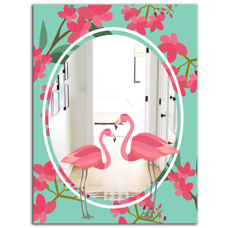 Glass Flat Wall Mirror, 39.4" H x 29.5" W