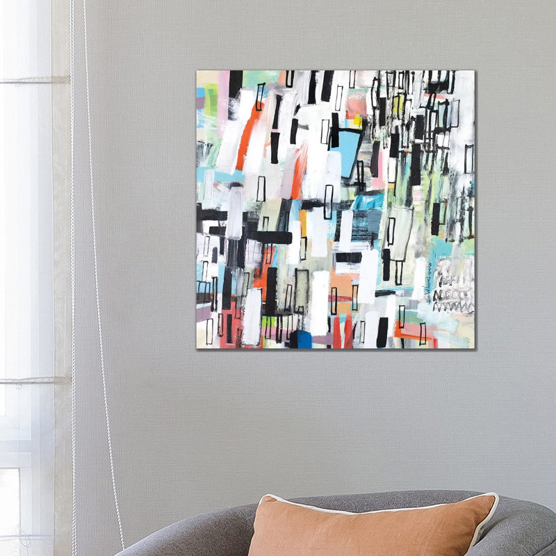 Rainfall 1 Piece Wrapped Canvas Painting, 66.04 cm H x 66.04 cm W x 1.91 cm D