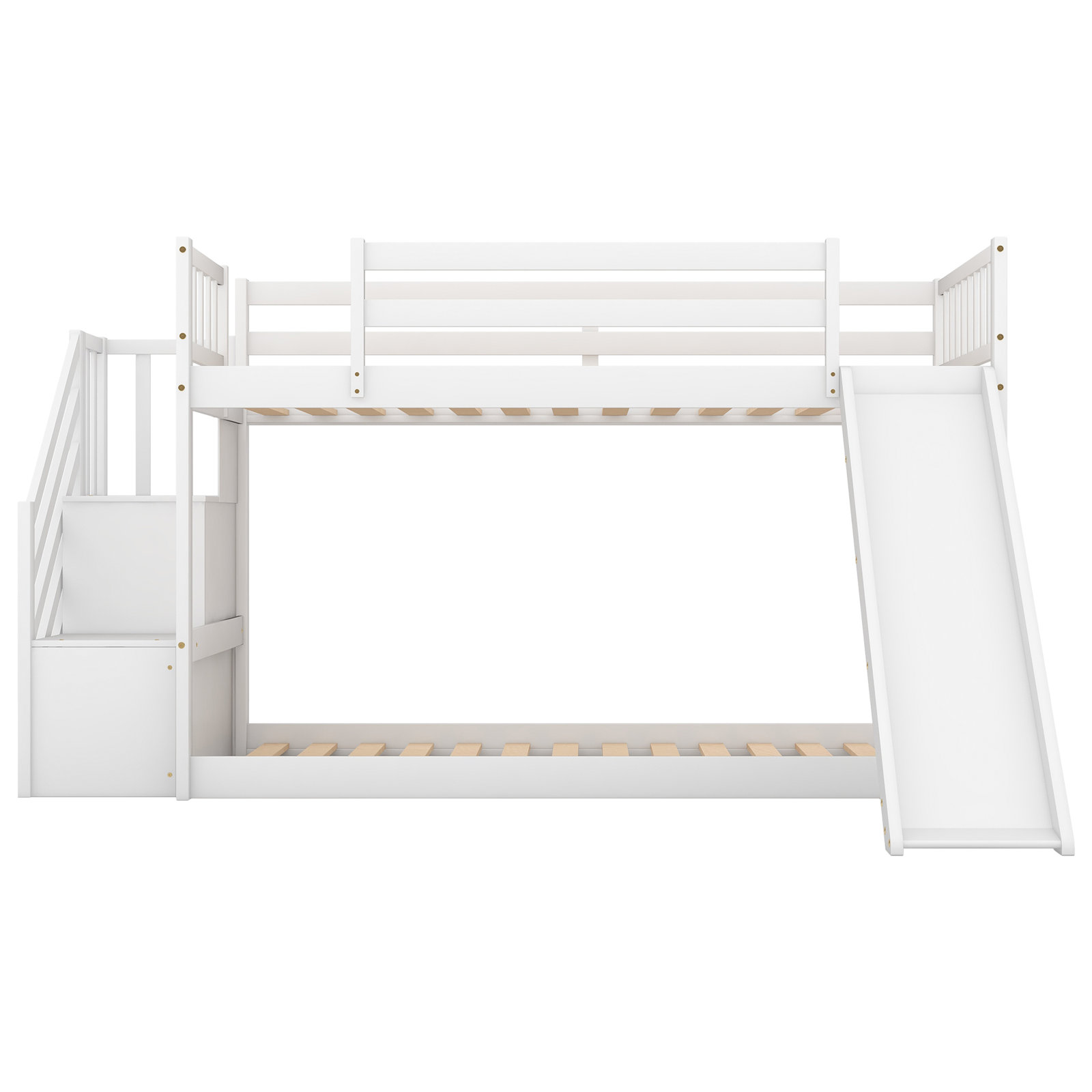 Ventura Kids Twin Over Twin Bunk Bed, White