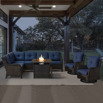 Bonia 8 - Person Outdoor Seating Group with Cushions by Wildon Home