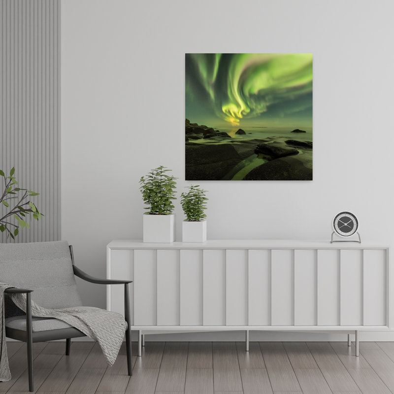 Dancing Queen Dramatic Dreamy Abstract Coastal Wall Art by Jan Smid Master - Wrapped Canvas Print, 60.96 cm H x 60.96 cm W