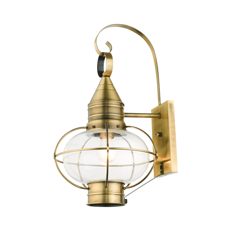 Aster Wall Light, Antique Brass