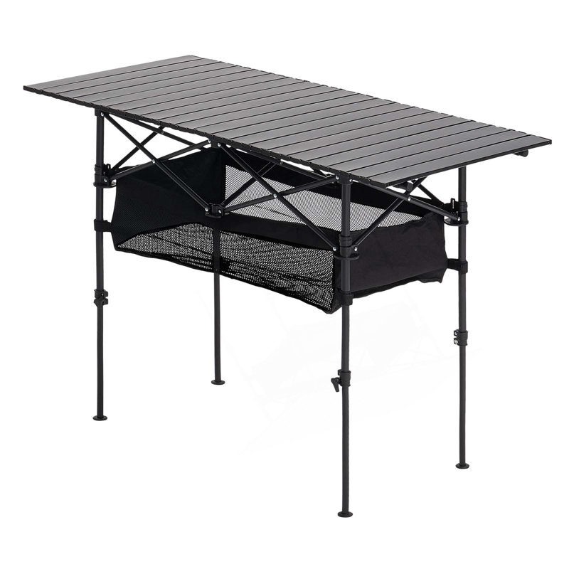 Table de camping pliante en aluminium