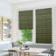 Fabdivine Geomatrical, Black Handmade 100% Blackout Block Print Thick Linen Roman Shade for French Doors, Corded Windows Blinds, Room Darkening and Window Treatments, Omji-1089752033