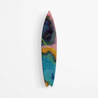 " Abstract Swirl Surfboard "