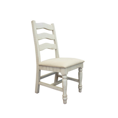 Wynnewood Glenna Stone Upholstered Seat Wooden Chair