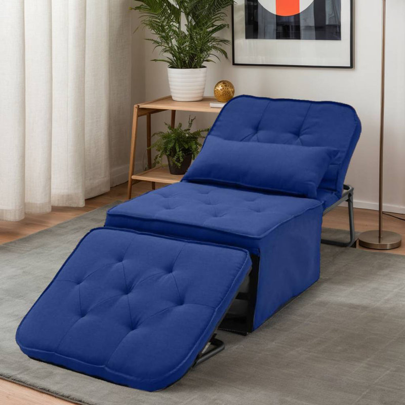 4 In 1 Multi-Function Sleeper Sofa, Blue