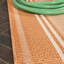 Tapis intérieur / extérieur orange / crème Garrettville-29276602