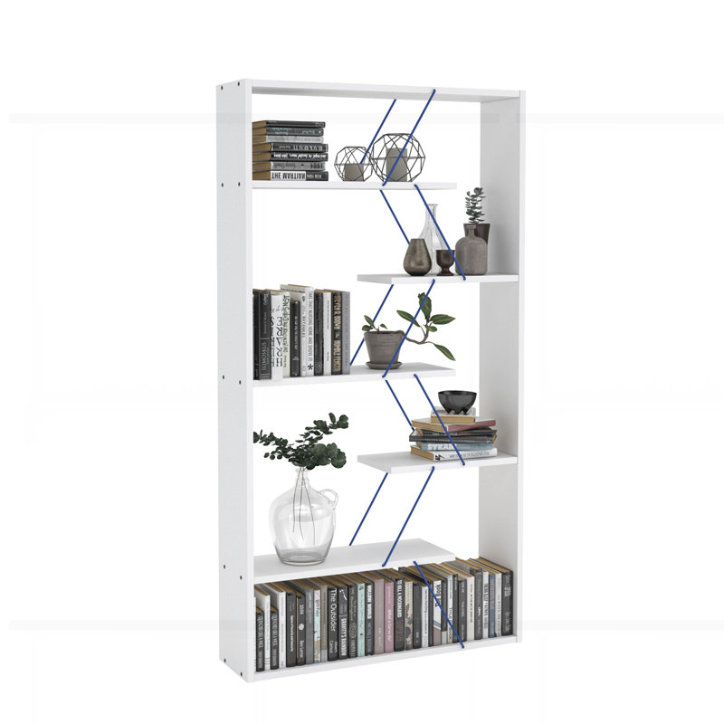 Bibliothèque en bois à 6 tablettes