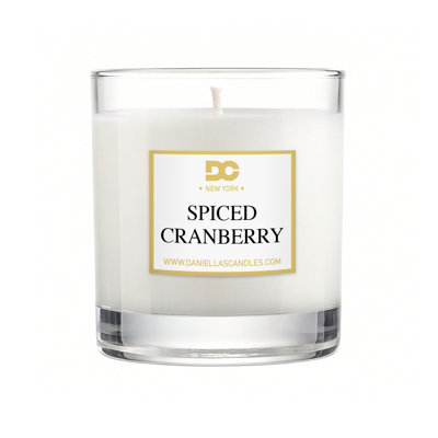 Spiced Cranberry Scented Candle, 50H Burn Time