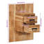 60cm W Solid Wood Bedside Table-176420241