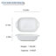 Ensemble de plats de cuisson rectangulaires en céramique blanc pur Minimalist (3 pièces)