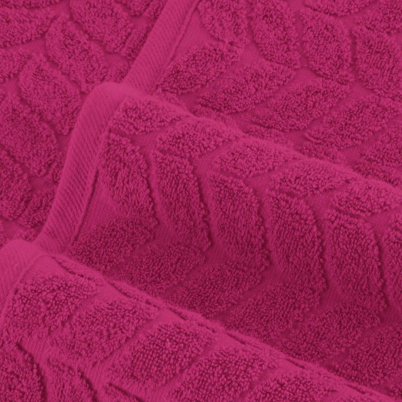 Elegant Comfort 100% Turkish Cotton 4-Piece Towel Set – Ultra Soft, Highly Absorbent, Quick Dry Bathroom Towels, Hot Pink