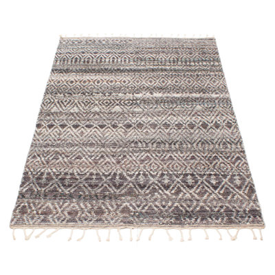 Tapis gris Tangier 5 pi 1 po x 8 pi 2 po