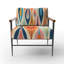 Fauteuil d'appoint rembourré Retro Abstract Drops-8846648