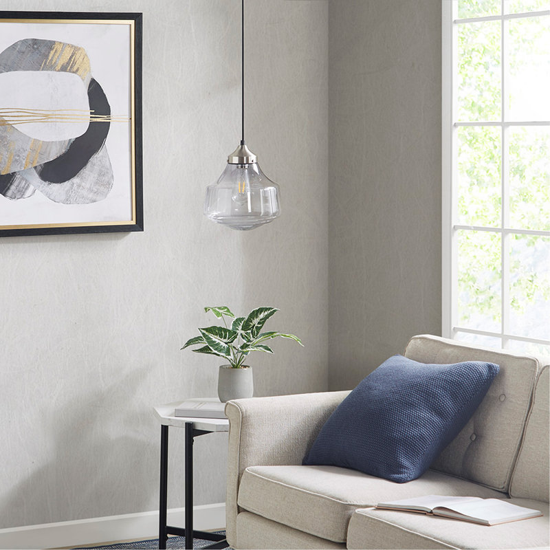 Luminaire suspendu en forme de cloche en orme