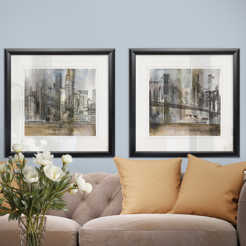 " Empire Twilight " 2 - Pieces, Black Framed