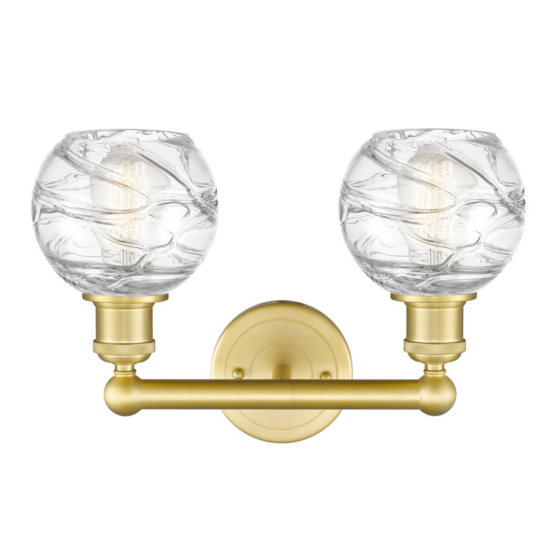 Cambria 2 - Light Dimmable Vanity Light, Satin Gold, Clear