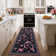 Floral Machine Washable Rug For Playroom,Cute Throw Carpet,Low Pile Throw Carpet Non Slip Non Shedding Floor Cover Stain Resistant Folding Carpet For Home Decor