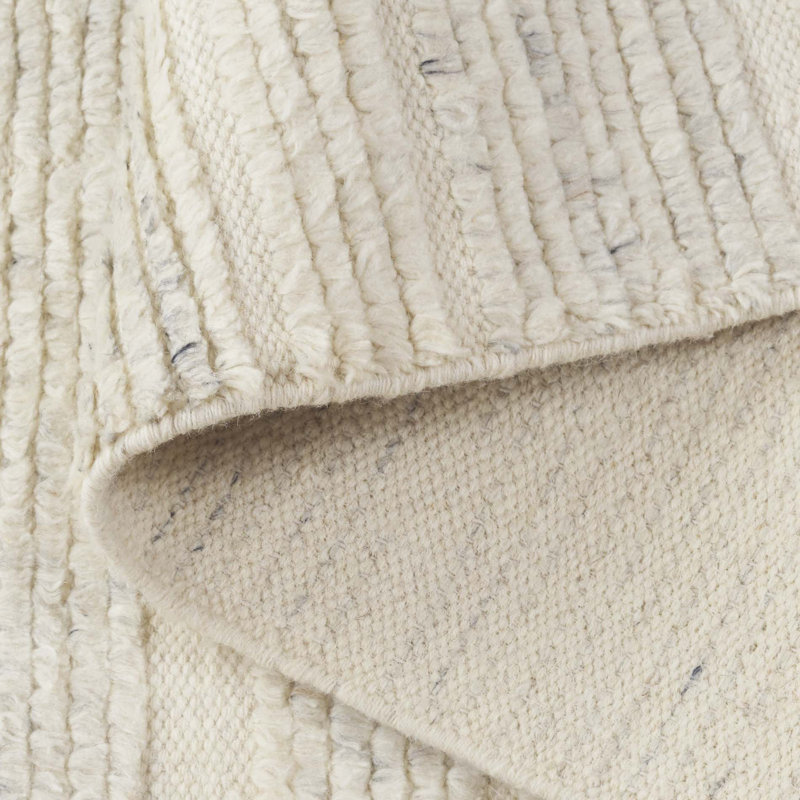 Pine 112 Hand Woven Wool Pile No Pattern Rug, Rectangle 3' x 5'