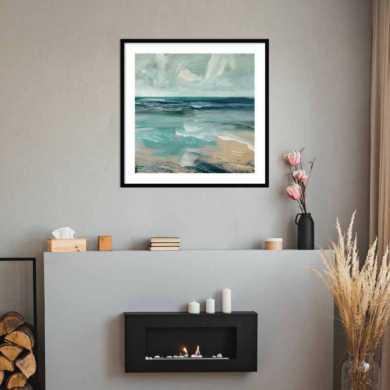 «St Ives» par Dan Hobday, impression sur bois encadrée, H 33 po x l 33 po
