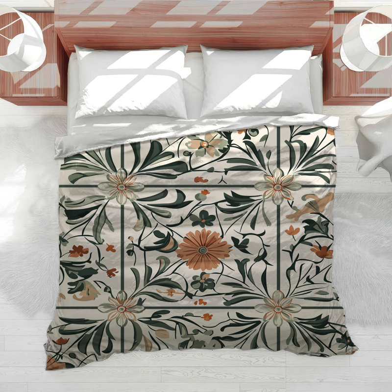 Housse de couette Botanical Bedding, Housse de couette pour lit simple