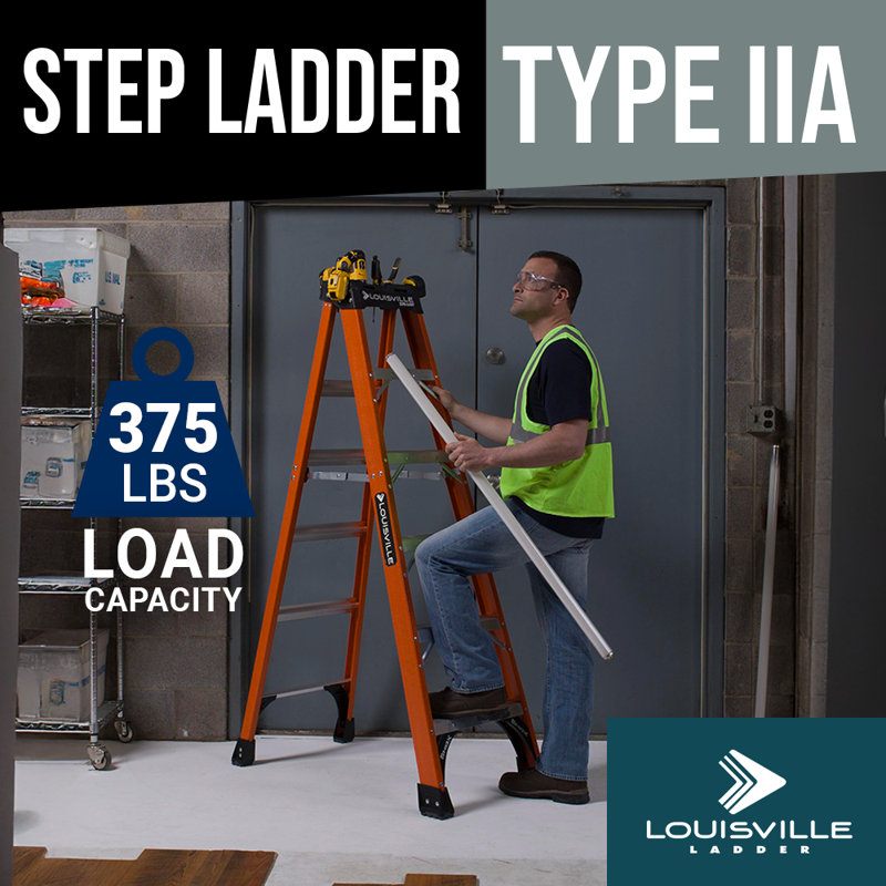 WFX Utility, 10 Ft, Fibreglass Step Ladder, Type Iaa, 375 Lb Load Capacity, C8ECF01AEC59499BB912D3C415D41B3E