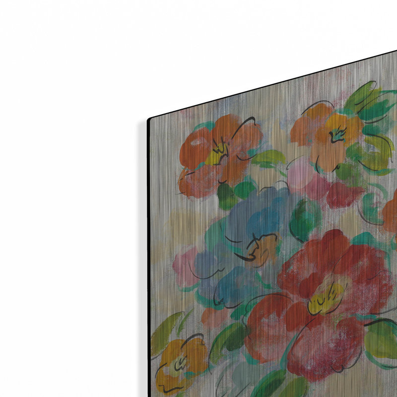 «Playful Floral Trio I» par Silvia Vassileva, H 12 po x l 24 po