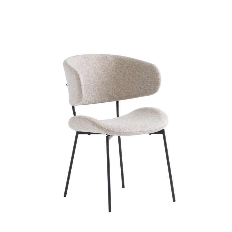 45cm H Upholstered Side Chair, Beige
